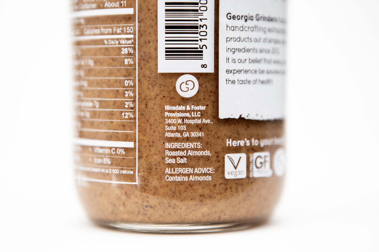 Georgia Grinders 12 oz WHOLE30 Nut Butter Assortment 4 Pack