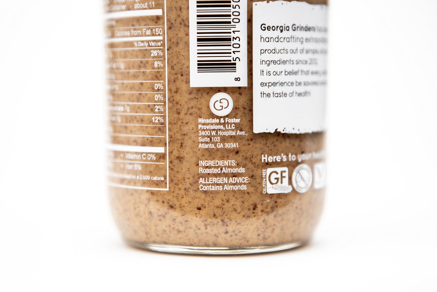 Georgia Grinders 12 oz WHOLE30 Nut Butter Assortment 4 Pack