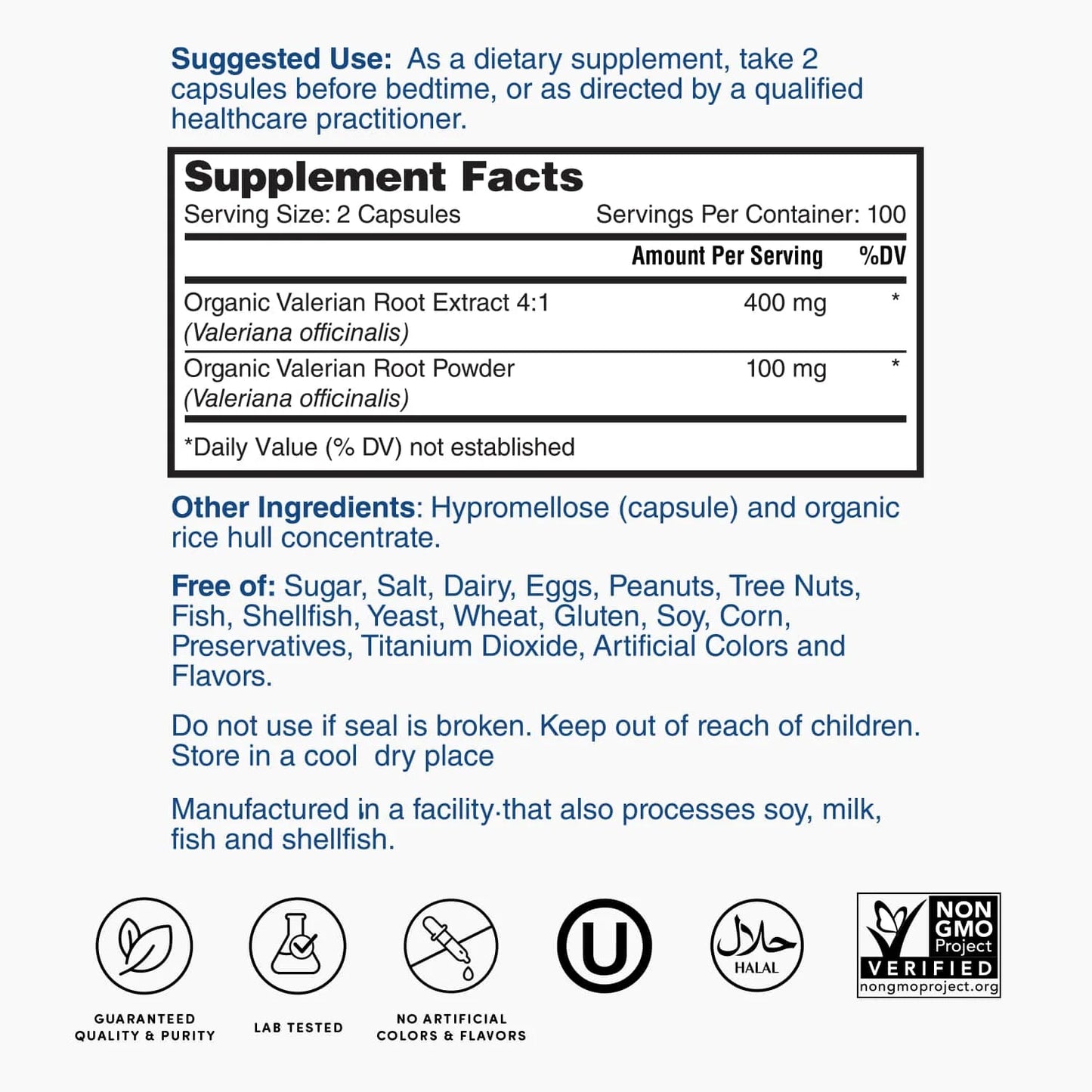 Nature'S Lab Valerian Root 500Mg Dietary Supplement – Helps Support Relaxation & Restful Sleep* – 200 Capsules