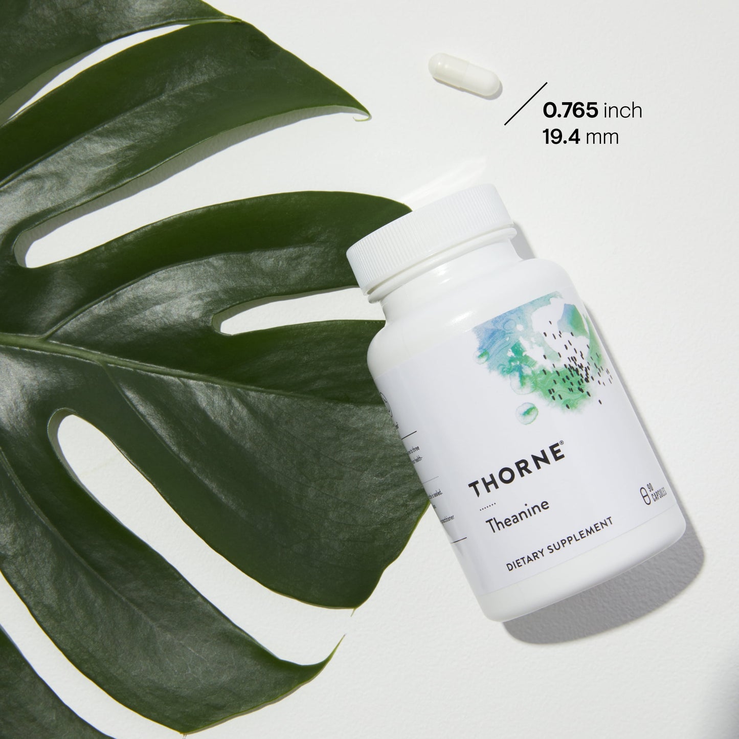 THORNE Theanine - 200Mg of L-Theanine - Support a Healthy Stress Response, Relaxation, and Focus - Increases Brain Alpha-Wave Production* - 90 Capsules