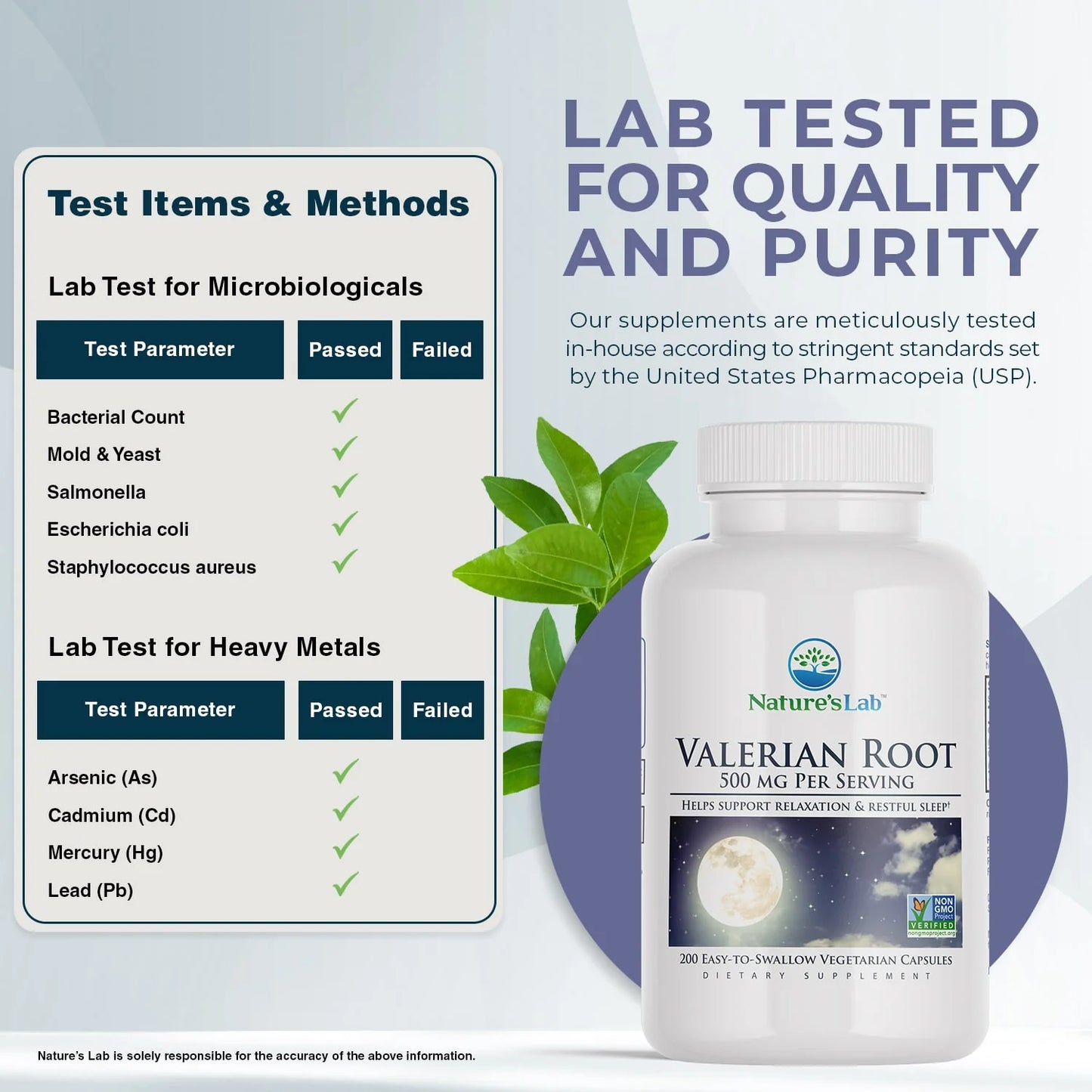 Nature'S Lab Valerian Root 500Mg Dietary Supplement – Helps Support Relaxation & Restful Sleep* – 200 Capsules