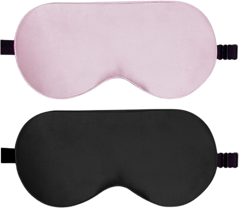 Beevines Sleep Mask, 2 Pack 100% Real Natural Pure Silk Eye Masks