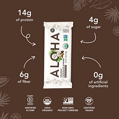 ALOHA Organic Plant Protein Bars 12pk