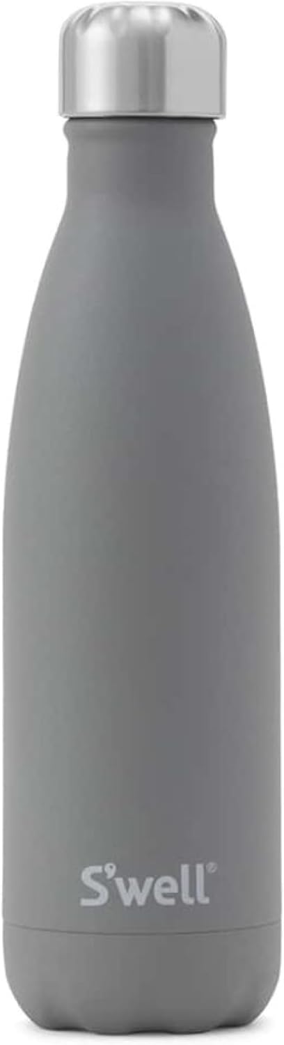 S'Well Stainless Steel Water Bottle, 17Oz Cold for 36 Hours and Hot for 18