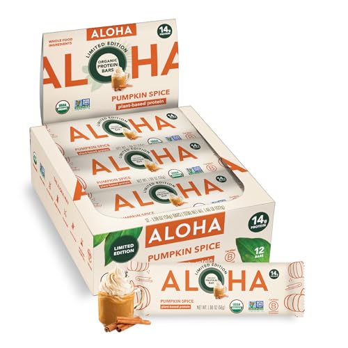 ALOHA Organic Plant Protein Bars 12pk