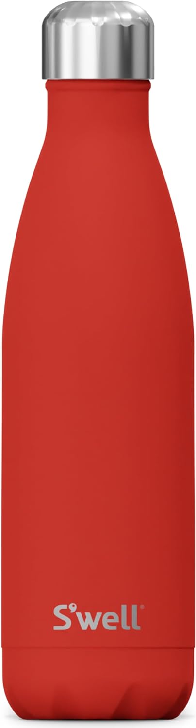 S'Well Stainless Steel Water Bottle, 17Oz Cold for 36 Hours and Hot for 18