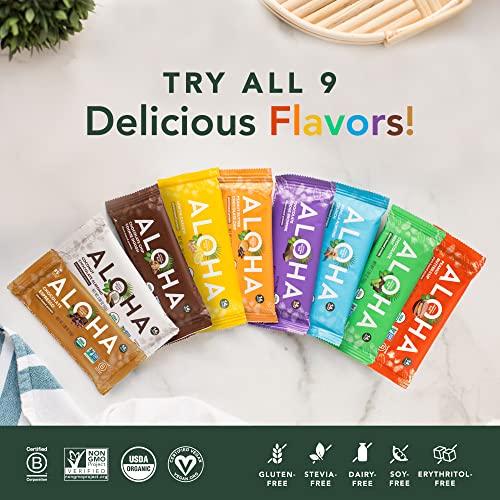 ALOHA Organic Plant Protein Bars 12pk