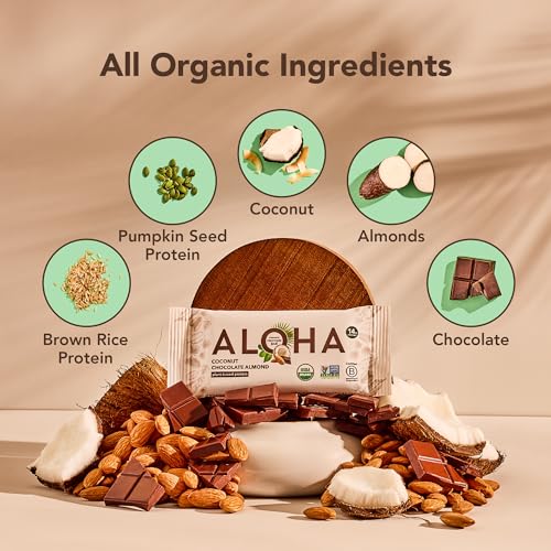 ALOHA Organic Plant Protein Bars 12pk