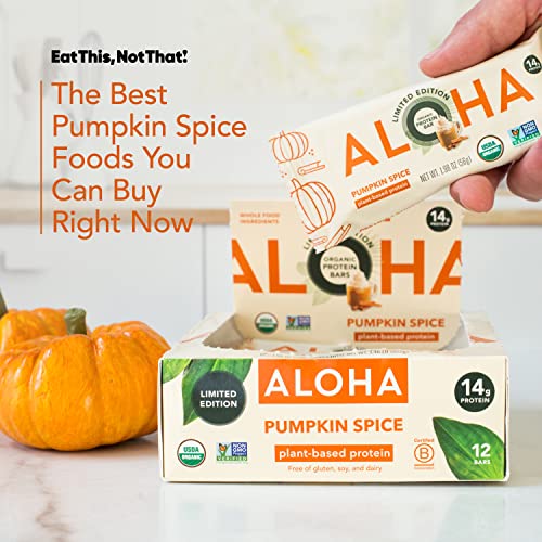 ALOHA Organic Plant Protein Bars 12pk