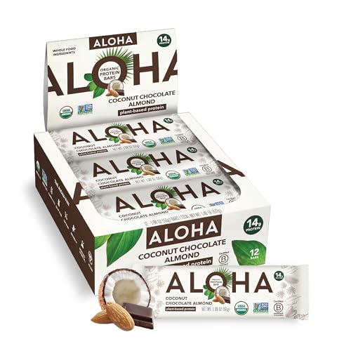 ALOHA Organic Plant Protein Bars 12pk