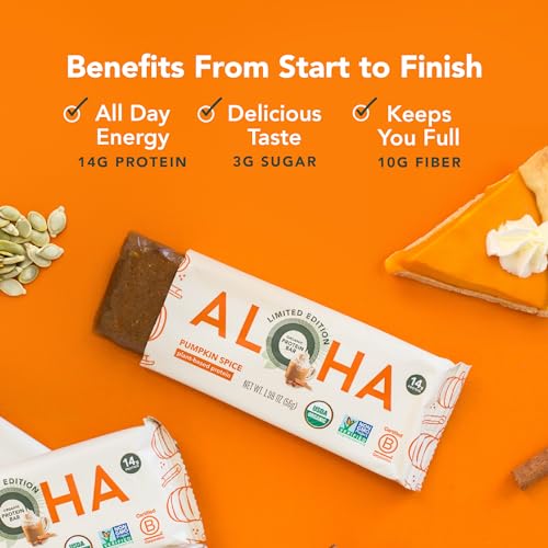ALOHA Organic Plant Protein Bars 12pk