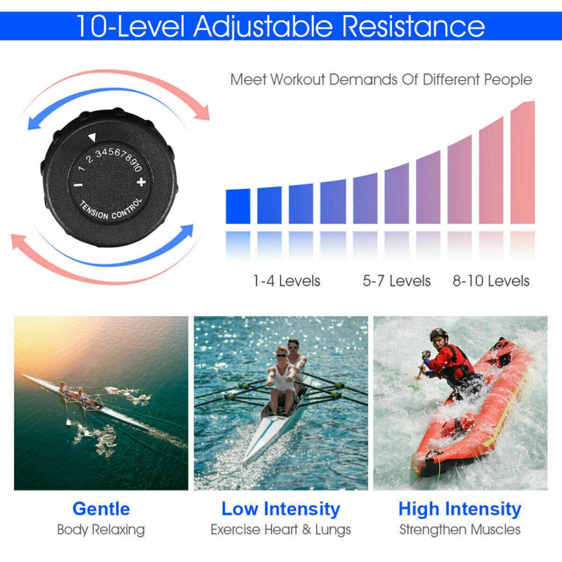 Foldable Magnetic Quiet Operated Fitness Rowing Machine
