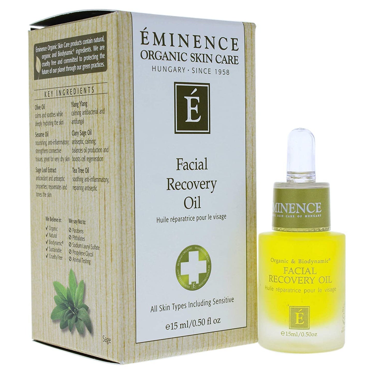 ÉMINENCE Facial Recovery Oil, 0.5 Oz