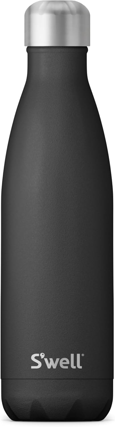 S'Well Stainless Steel Water Bottle, 17Oz Cold for 36 Hours and Hot for 18
