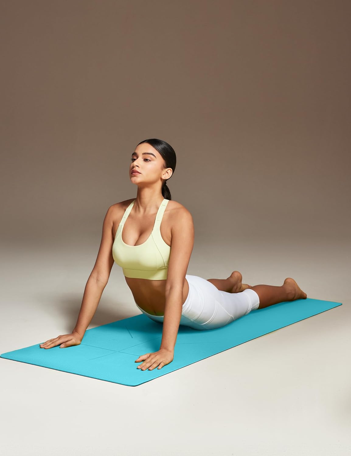 Heathyoga Eco Friendly Non Slip Yoga Mat, w/ Body Alignment System