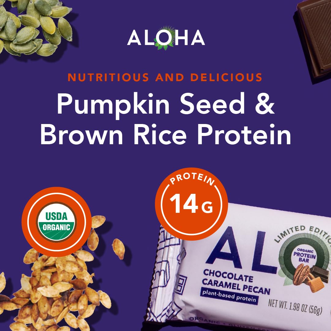 ALOHA Organic Plant Protein Bars 12pk