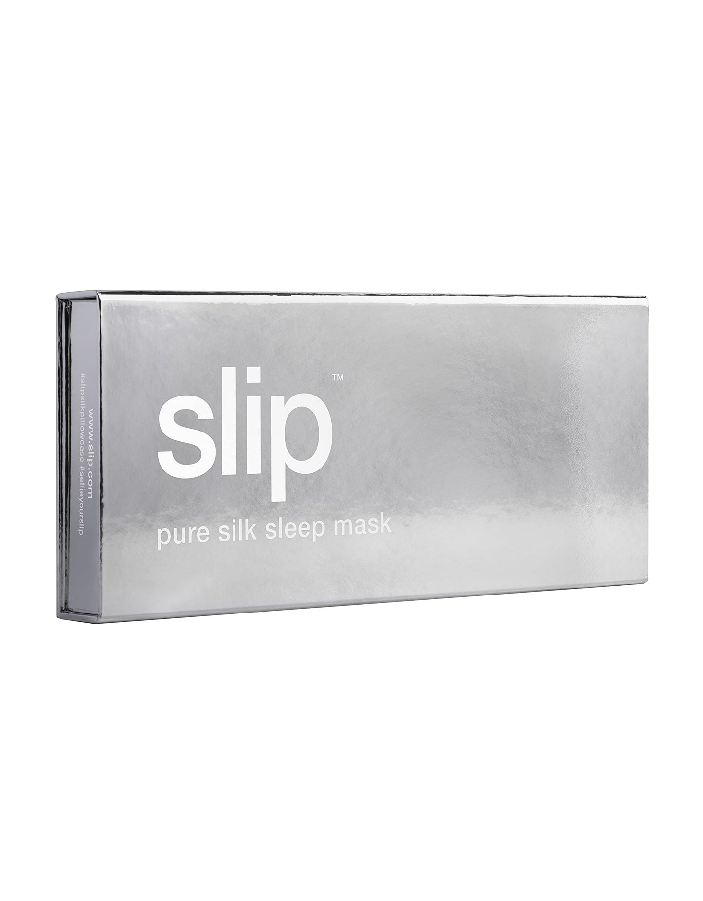 Slip Silk Sleep Mask, Black (One Size) - 100% Pure Mulberry 22 Momme Silk Eye Mask - Comfortable Sleeping Mask with Elastic Band + Pure Silk Filler and Internal Liner