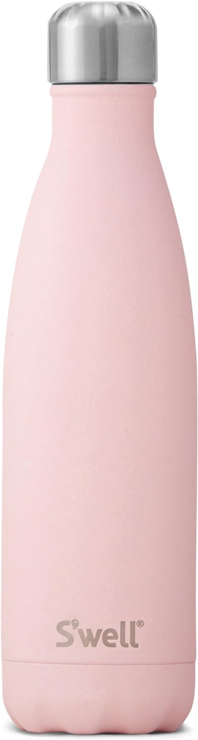 S'Well Stainless Steel Water Bottle, 17Oz Cold for 36 Hours and Hot for 18