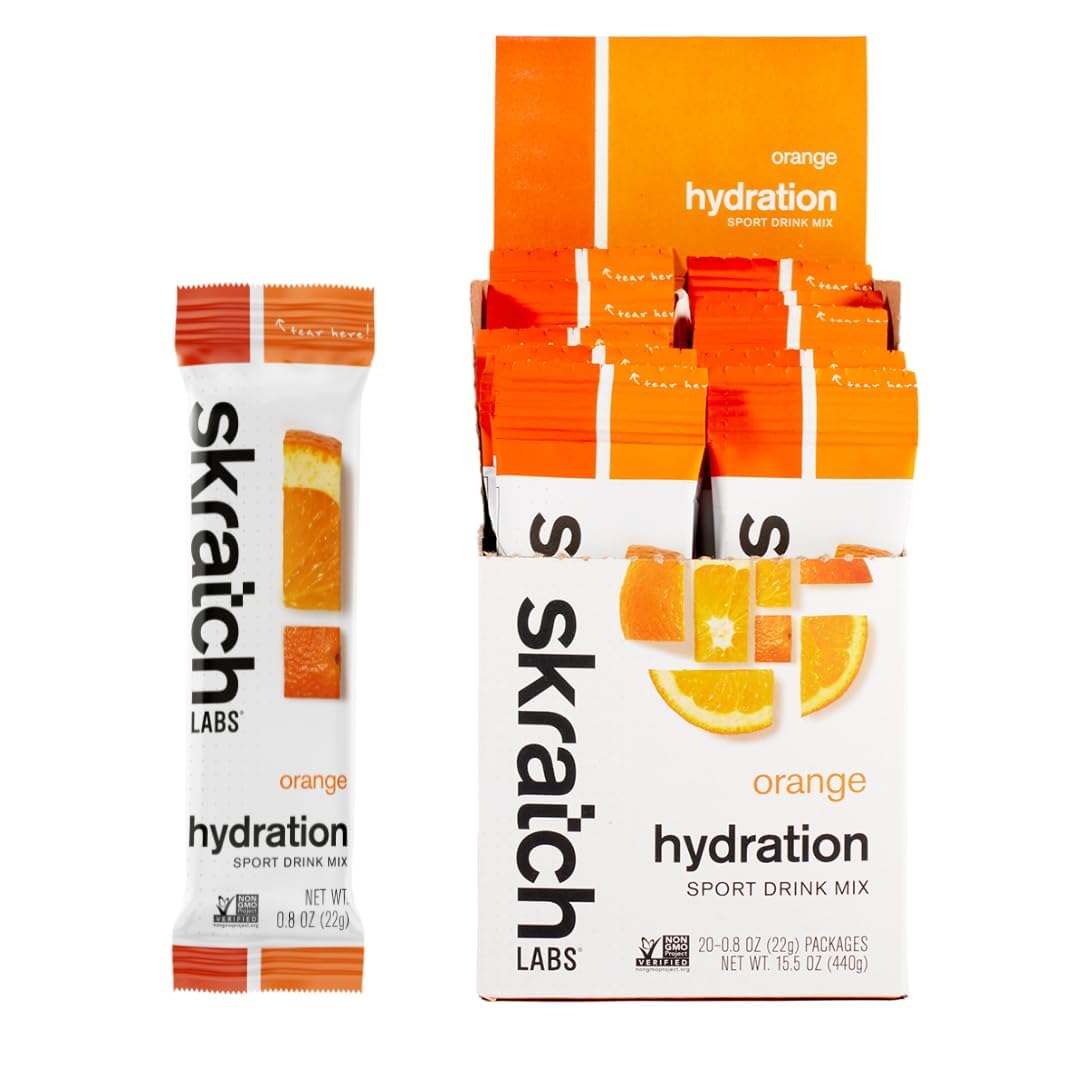 SKRATCH LABS Hydration Packets - Hydration Drink Mix, Lemon Lime (20ct) - Electrolyte Powder Packets Developed for Athletes and Sports Performance - Gluten Free, Vegan, Kosher
