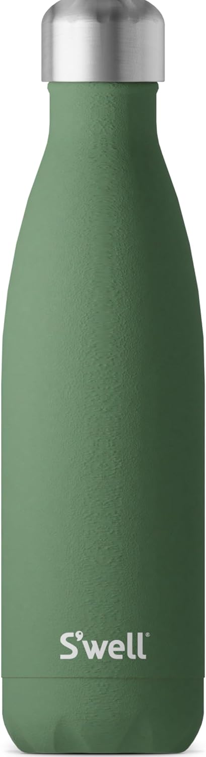 S'Well Stainless Steel Water Bottle, 17Oz Cold for 36 Hours and Hot for 18