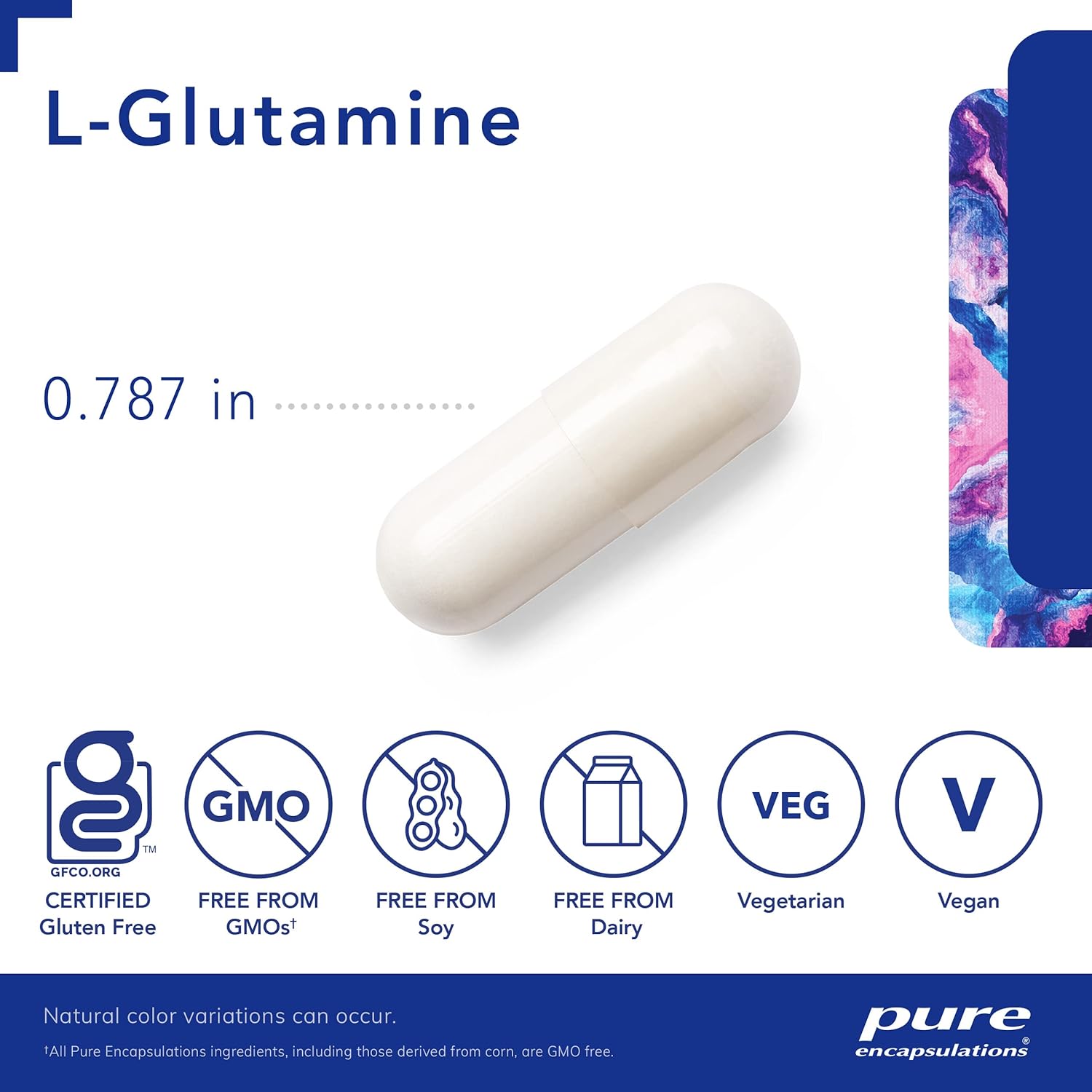 Pure Encapsulations L-Glutamine 500 Mg - 90 Capsules