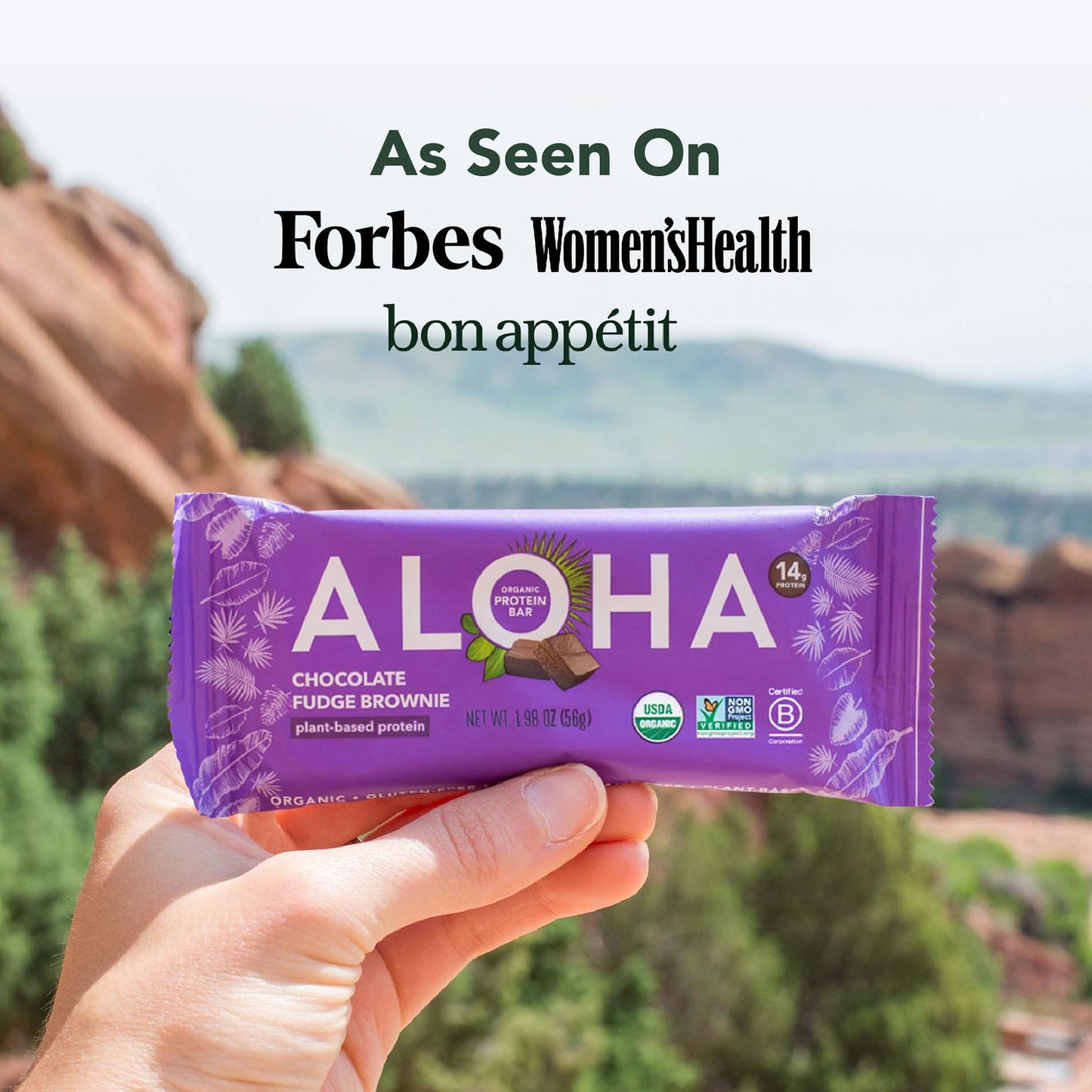 ALOHA Organic Plant Protein Bars 12pk