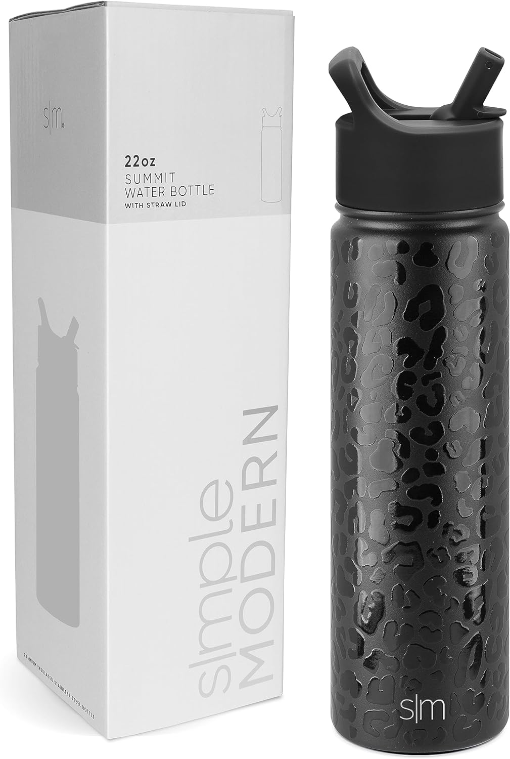 Simple Modern Water Bottle with Straw and Chug Lid 18-32oz Options