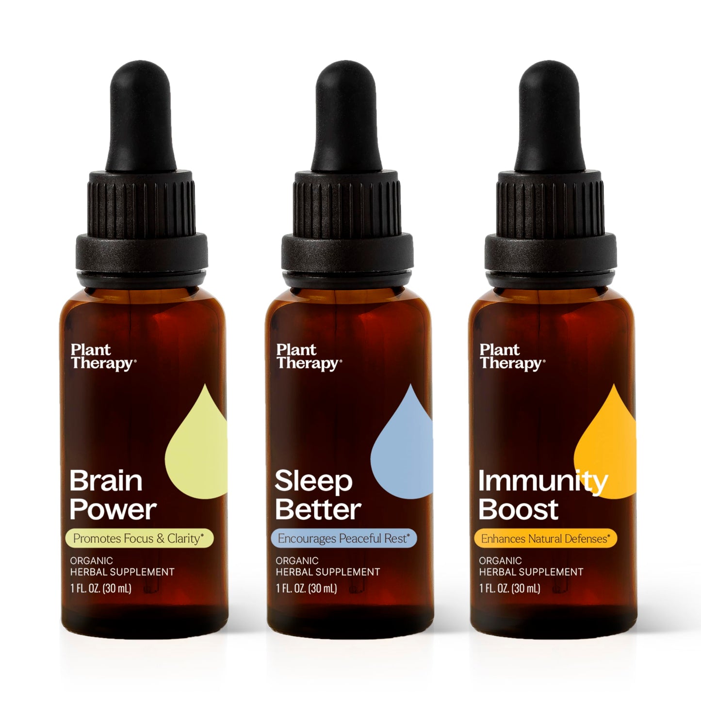 Plant Therapy Total Wellness Trio Immunity Boost Drops