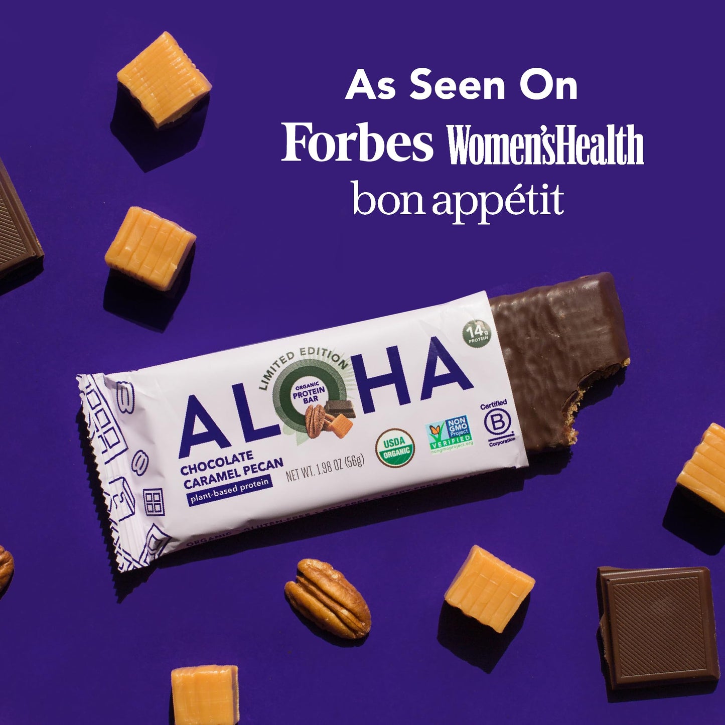 ALOHA Organic Plant Protein Bars 12pk