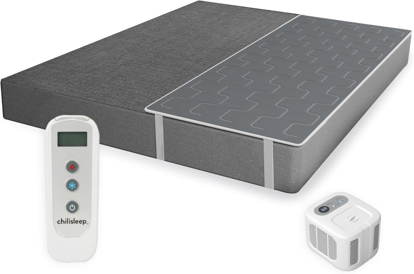 Chilipad Cube Bed Cooling System - Cooling & Heating Mattress Topper, Set Individual Bed Temperature, Sleep Enhancement, Temp Range of 60-115°F, ME Half King or Twinxl Size (38"W X 80"L), Model: CP502