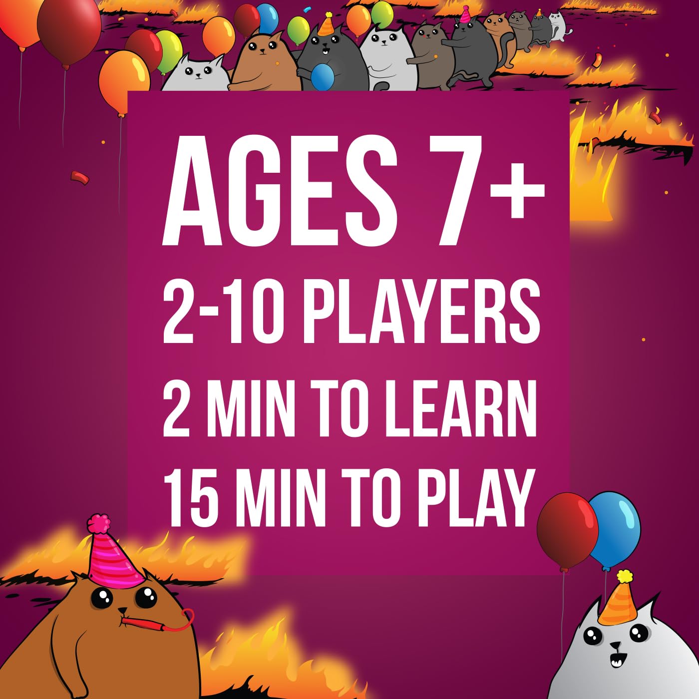 Exploding Kittens Party Pack Card Game 2-10 Players