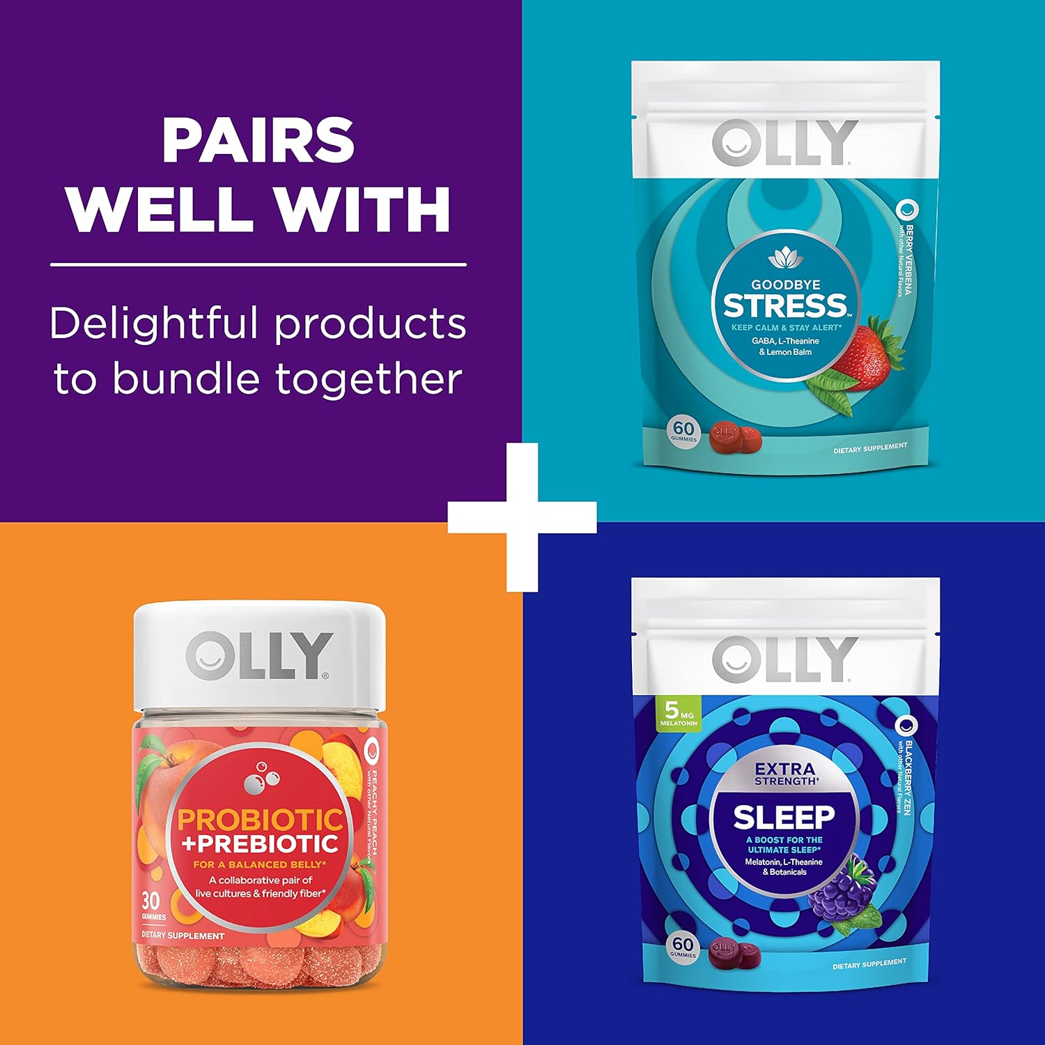 OLLY Immunity Sleep Gummy, Immune and Sleep Support- 60 Count