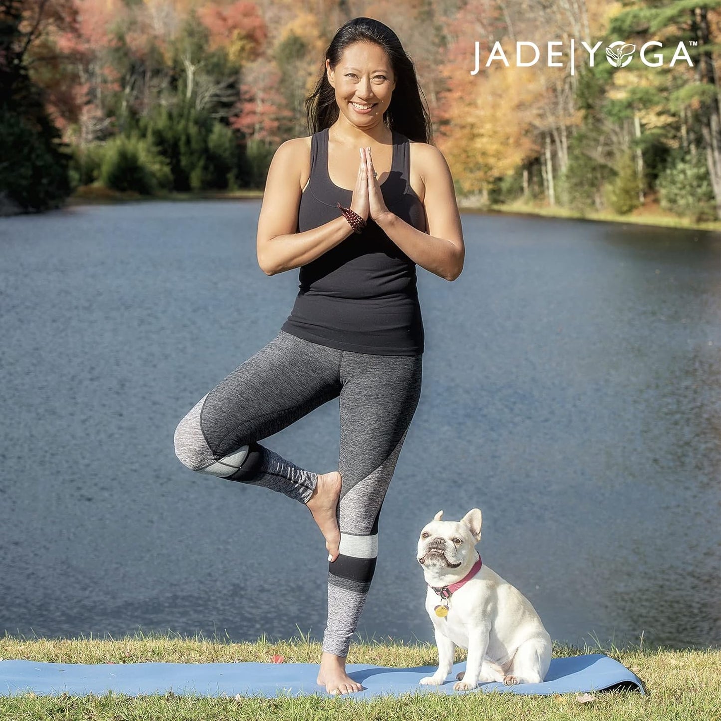 Jadeyoga Travel Yoga Mat - Packable, Lightweight, and Portable Yoga Mat