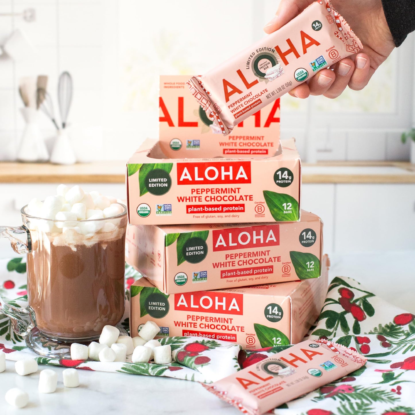 ALOHA Organic Plant Protein Bars 12pk