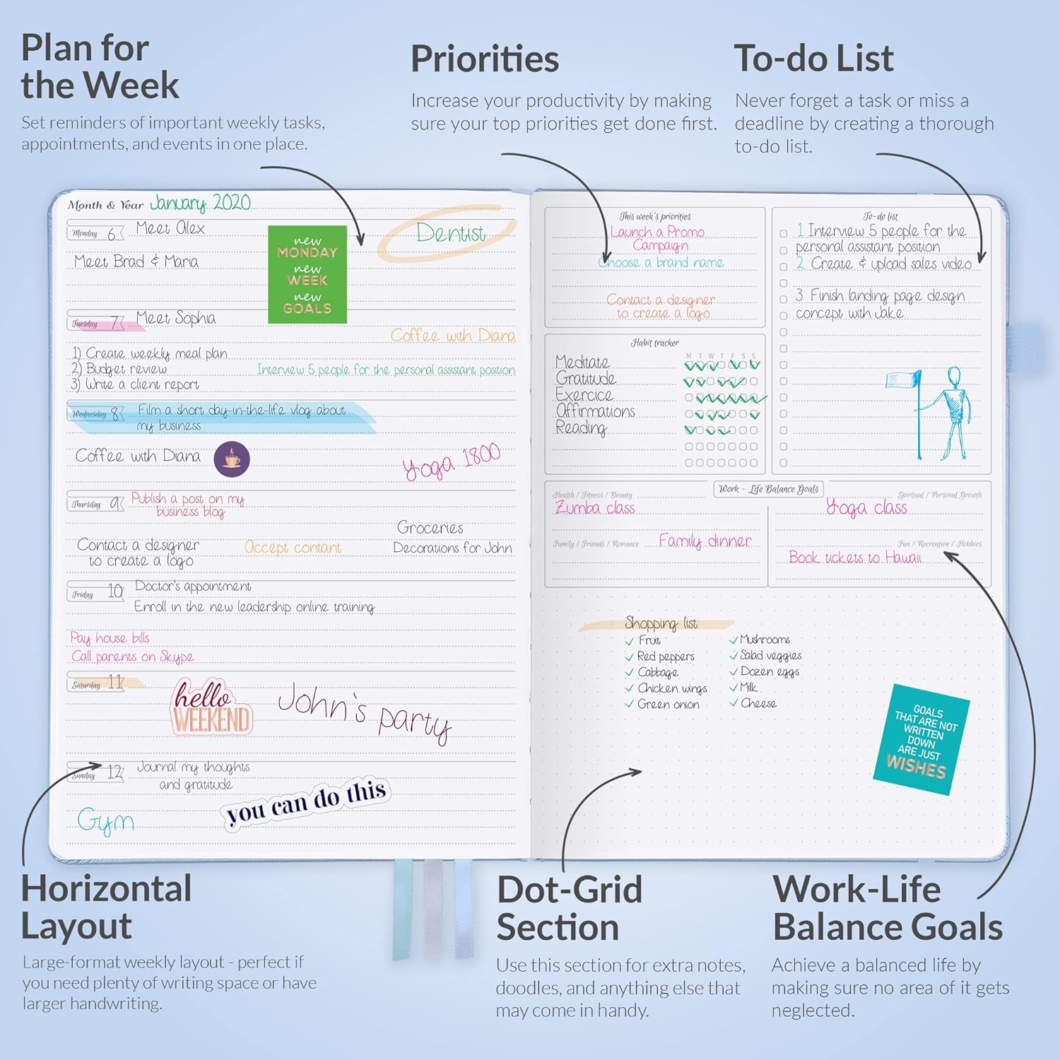 Gogirl Planner PRO - Weekly Planner and Organizer