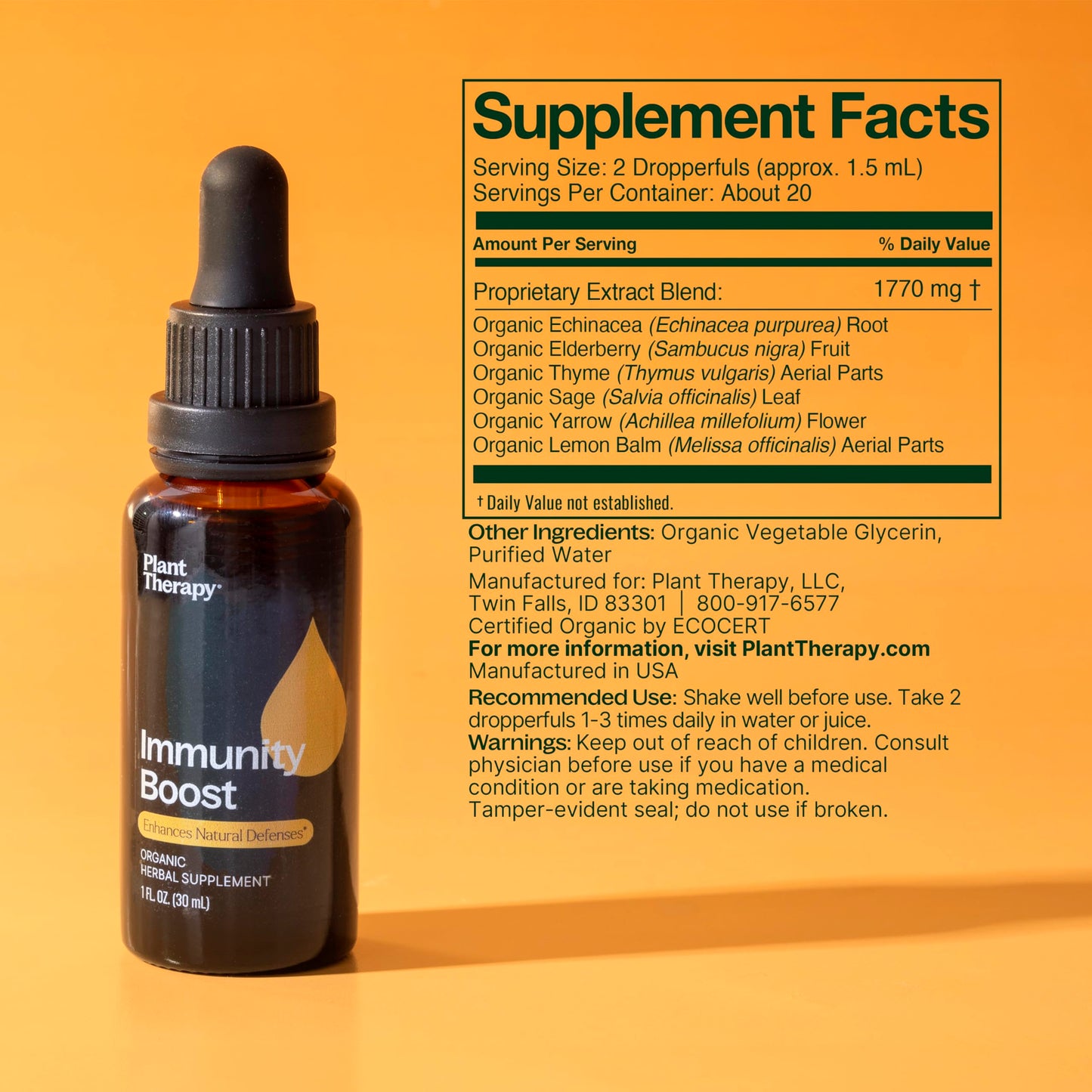 Plant Therapy Total Wellness Trio Immunity Boost Drops