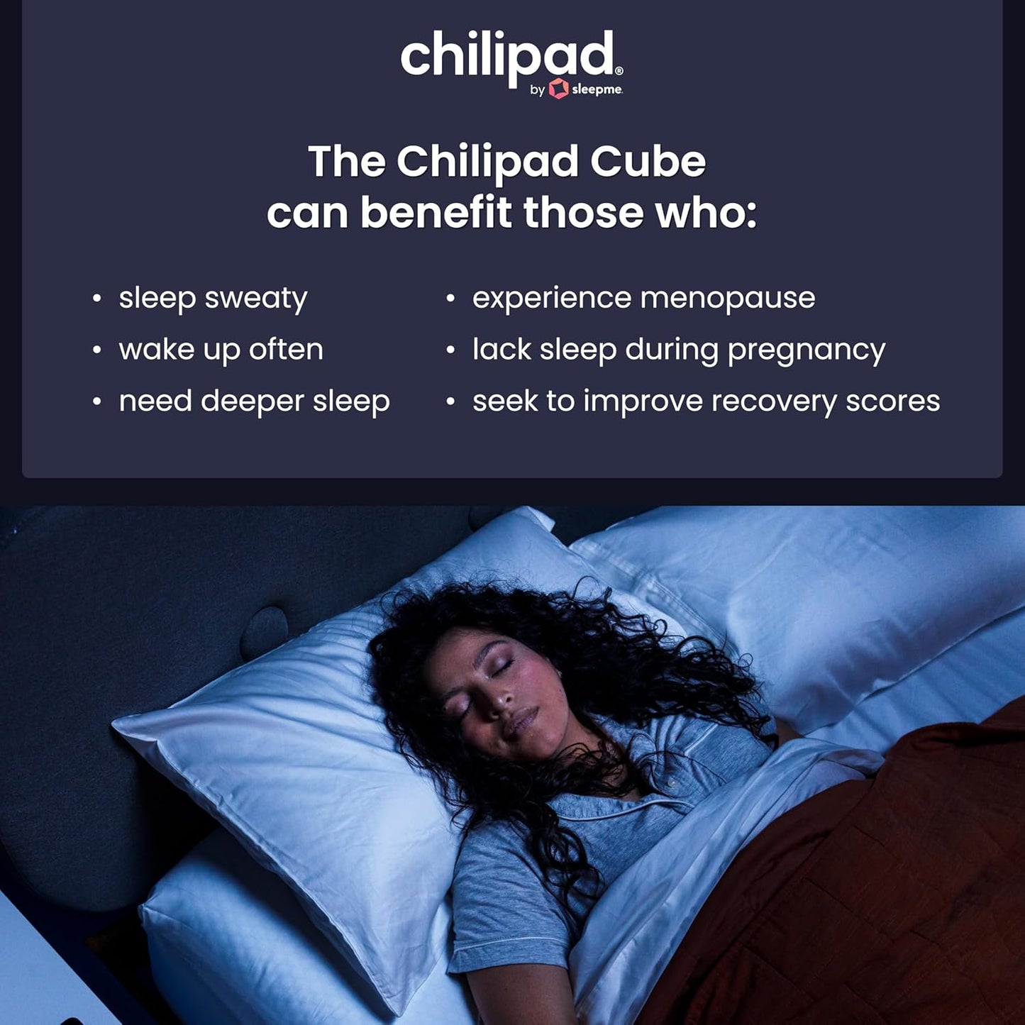 Chilipad Cube Bed Cooling System - Cooling & Heating Mattress Topper, Set Individual Bed Temperature, Sleep Enhancement, Temp Range of 60-115°F, ME Half King or Twinxl Size (38"W X 80"L), Model: CP502
