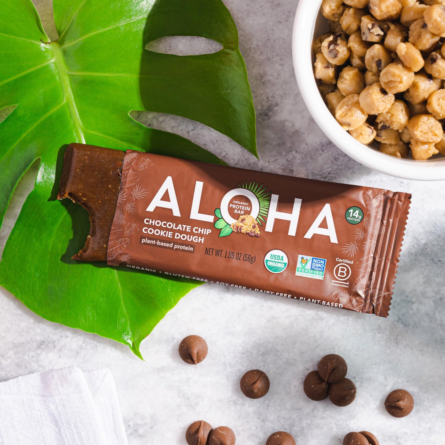 ALOHA Organic Plant Protein Bars 12pk
