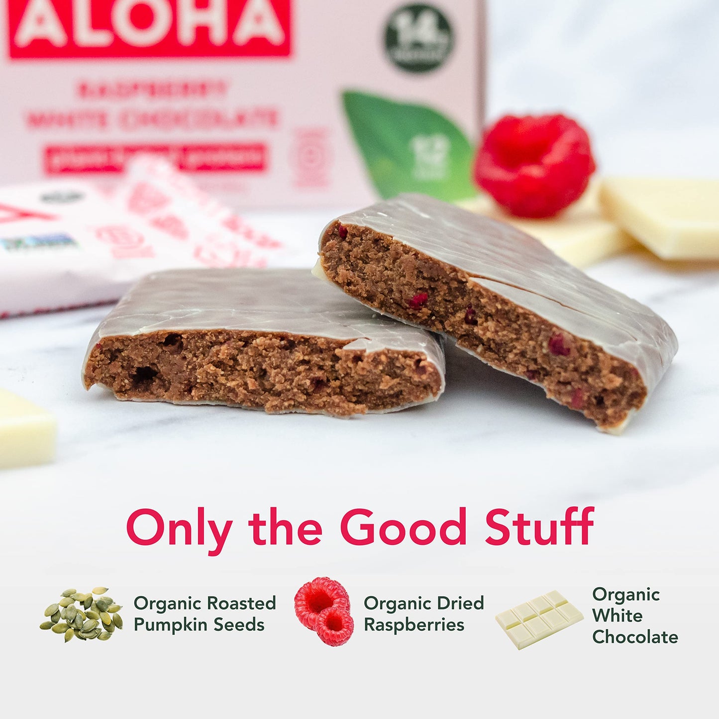 ALOHA Organic Plant Protein Bars 12pk