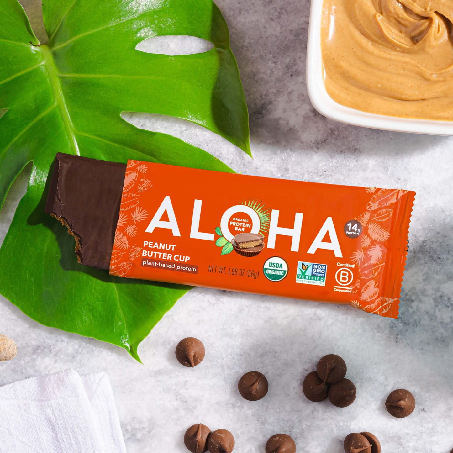 ALOHA Organic Plant Protein Bars 12pk