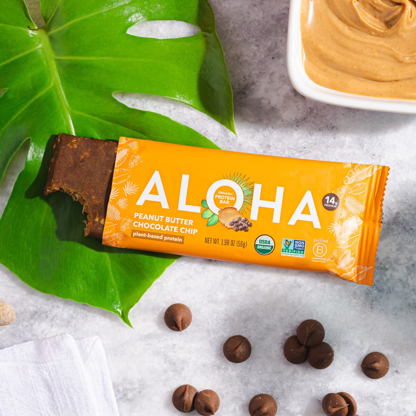 ALOHA Organic Plant Protein Bars 12pk