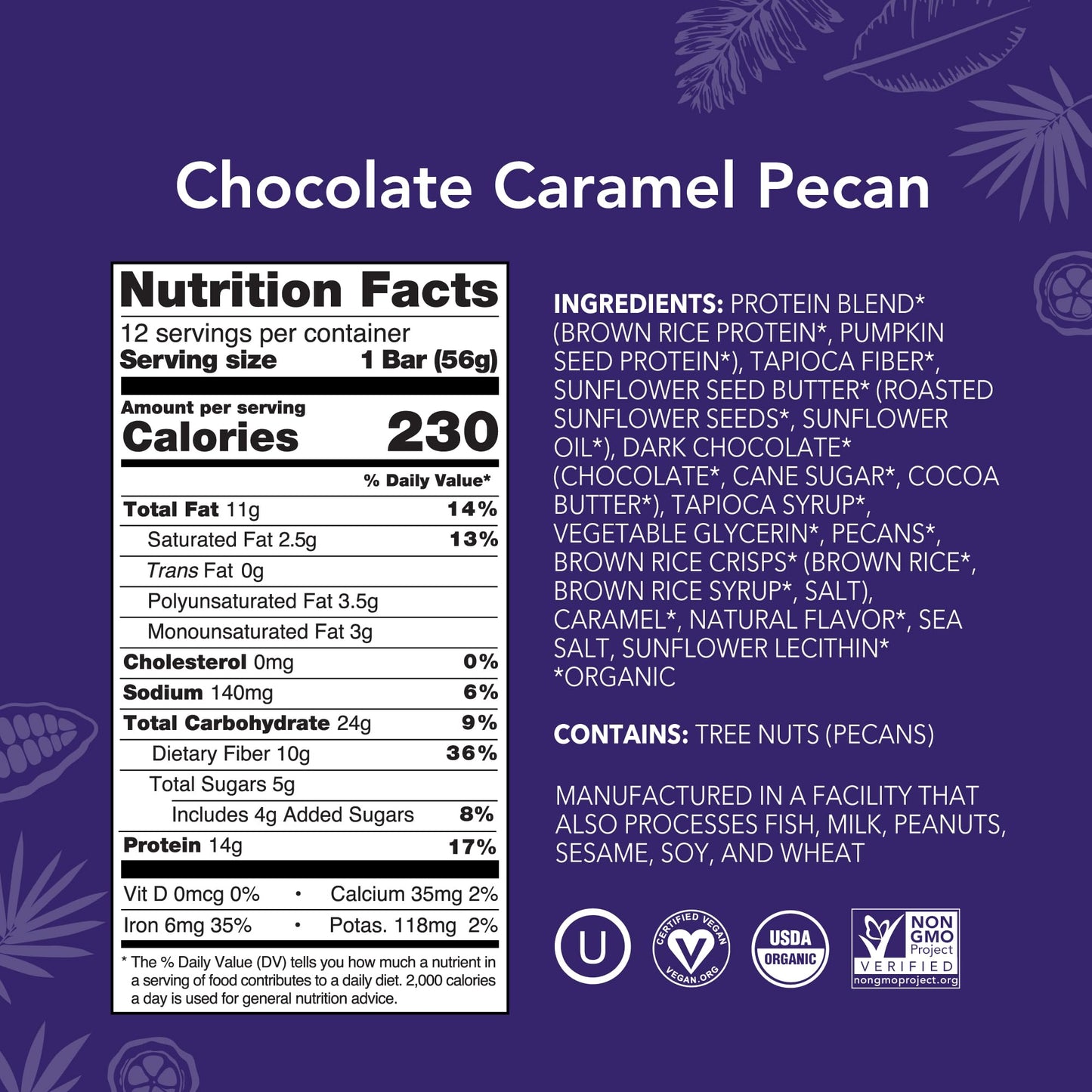 ALOHA Organic Plant Protein Bars 12pk