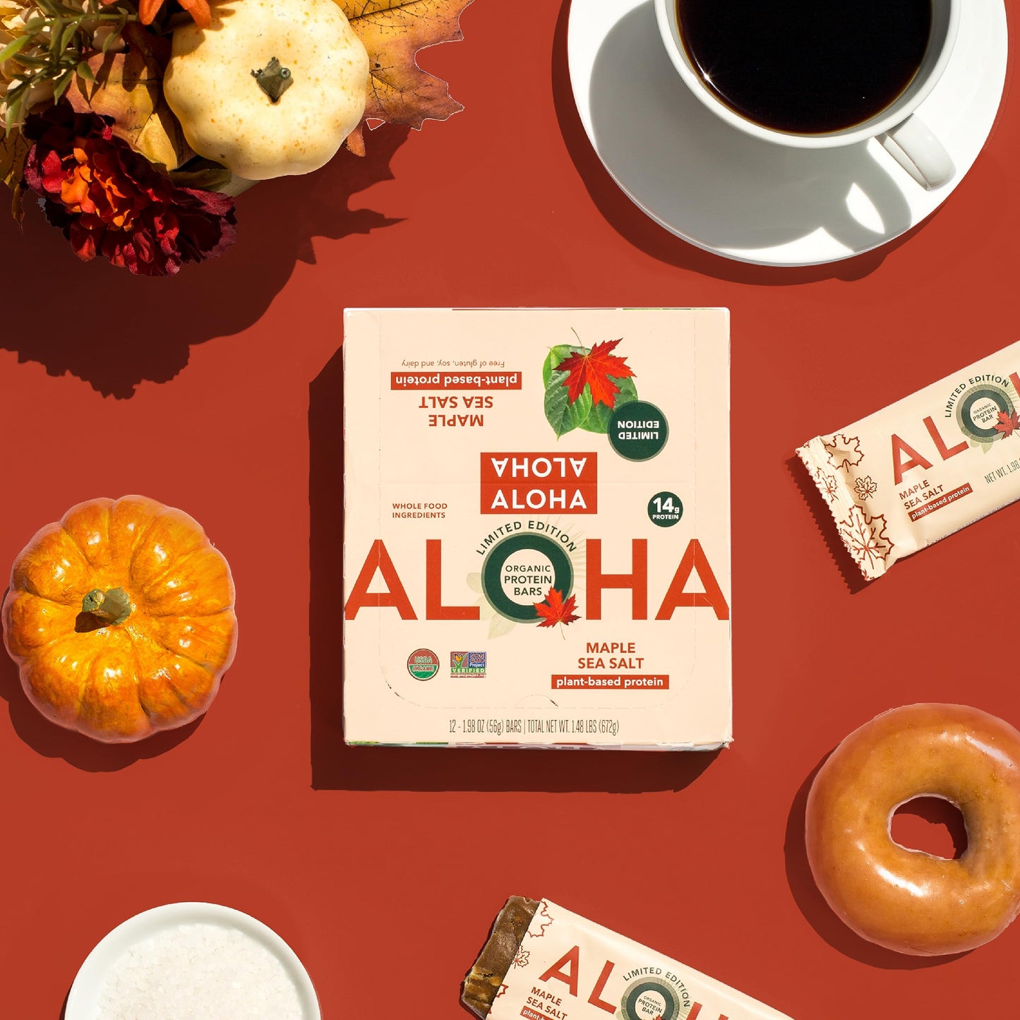 ALOHA Organic Plant Protein Bars 12pk