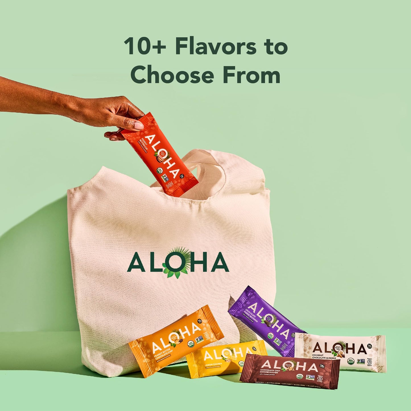 ALOHA Organic Plant Protein Bars 12pk