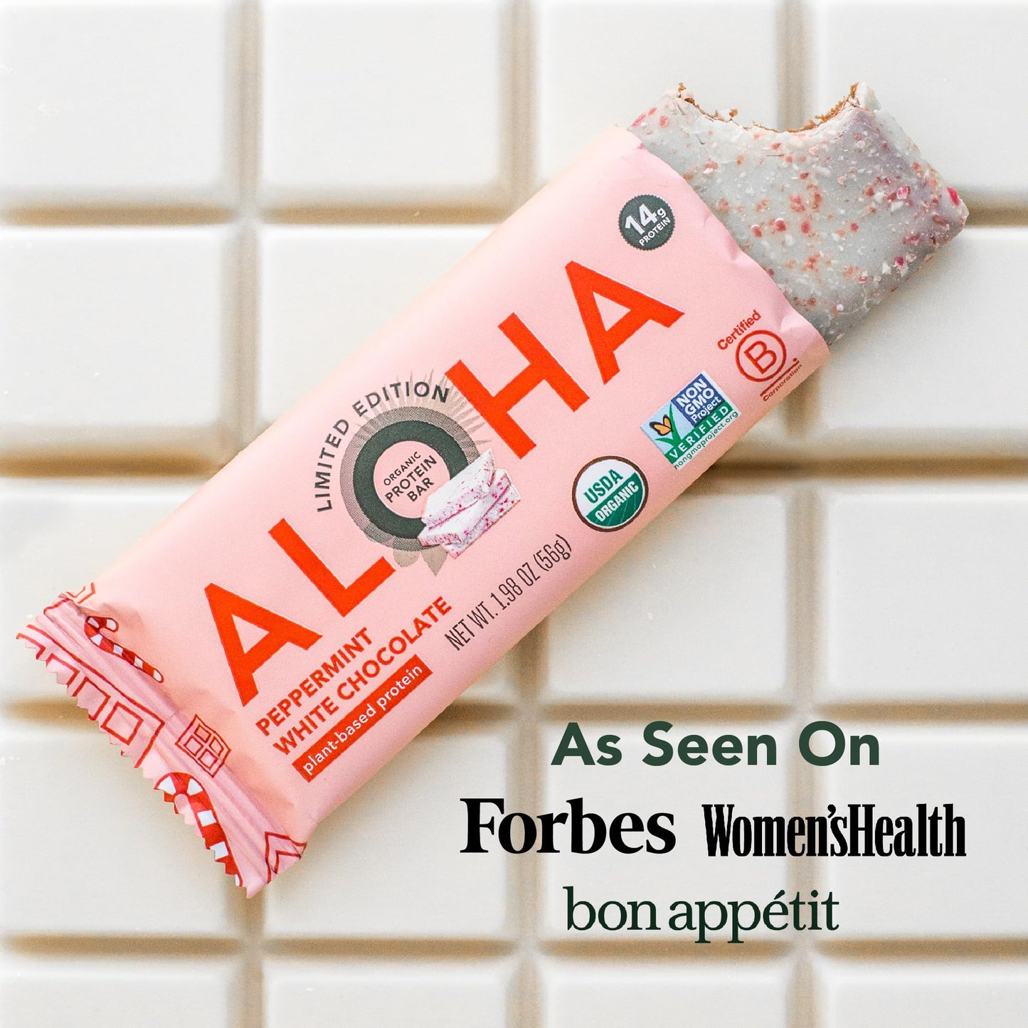 ALOHA Organic Plant Protein Bars 12pk