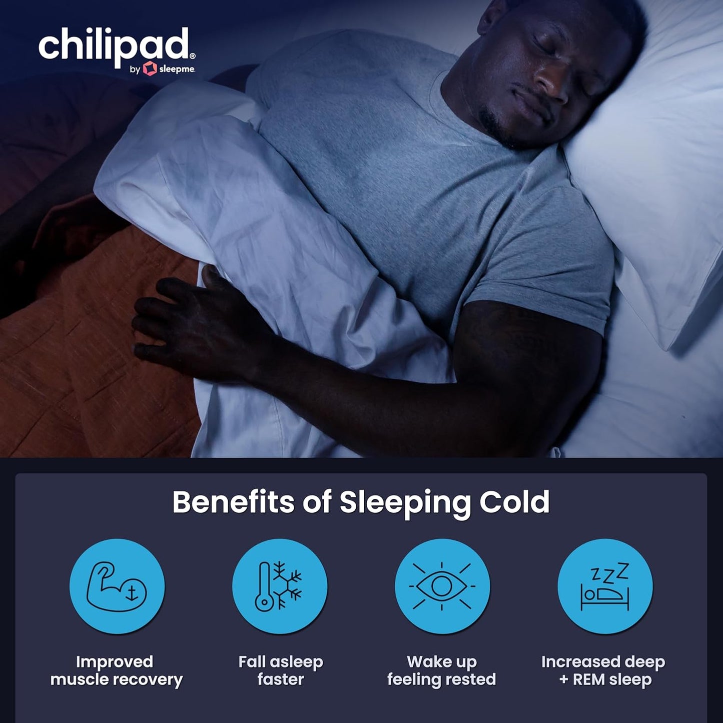 Chilipad Cube Bed Cooling System - Cooling & Heating Mattress Topper, Set Individual Bed Temperature, Sleep Enhancement, Temp Range of 60-115°F, ME Half King or Twinxl Size (38"W X 80"L), Model: CP502