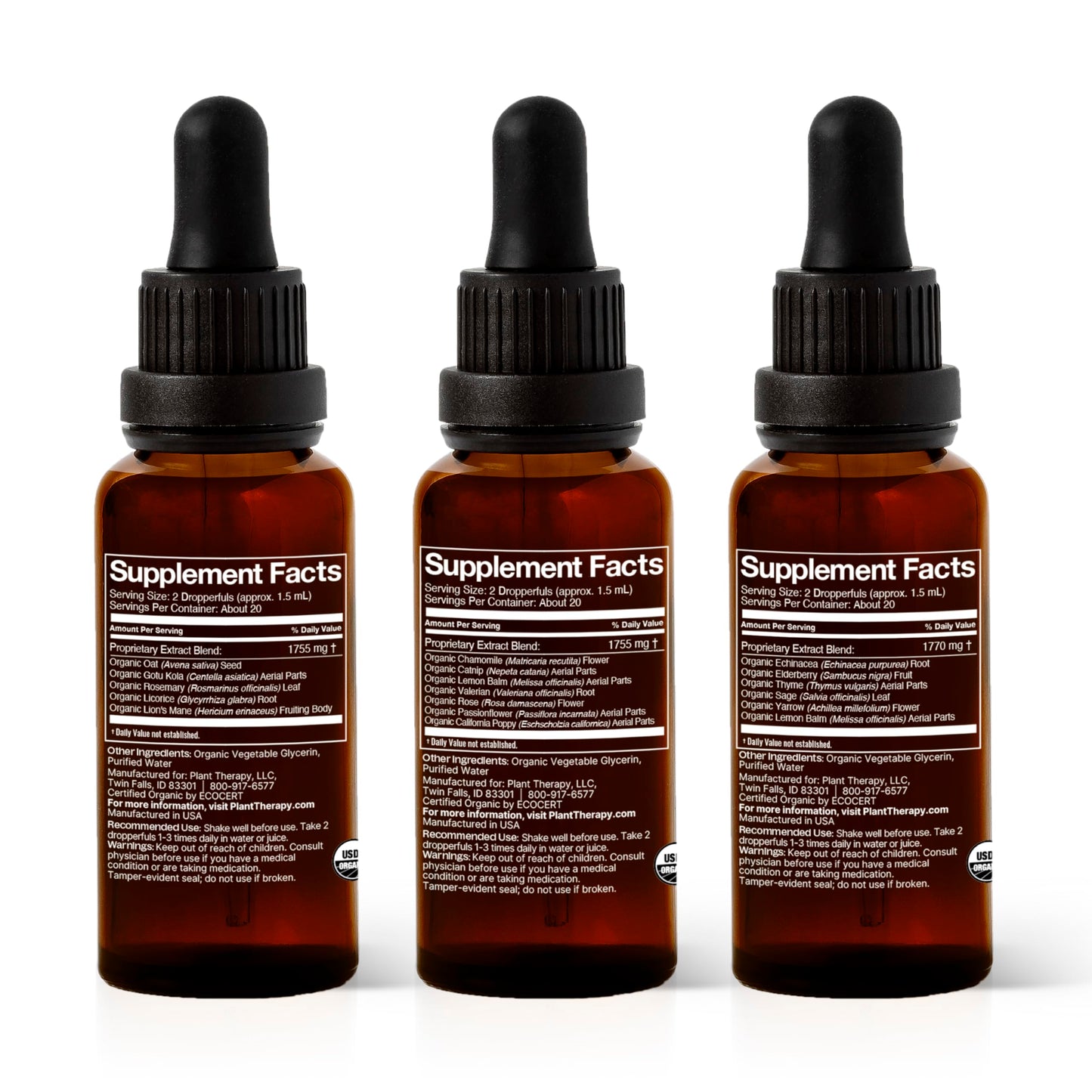 Plant Therapy Total Wellness Trio Immunity Boost Drops
