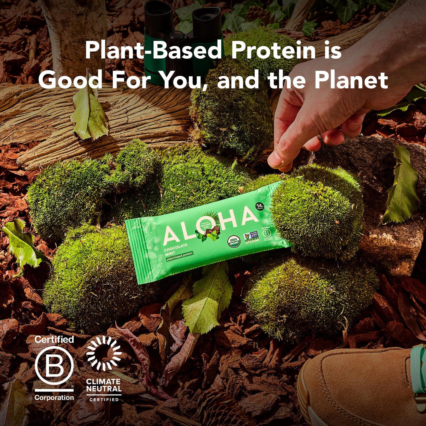 ALOHA Organic Plant Protein Bars 12pk