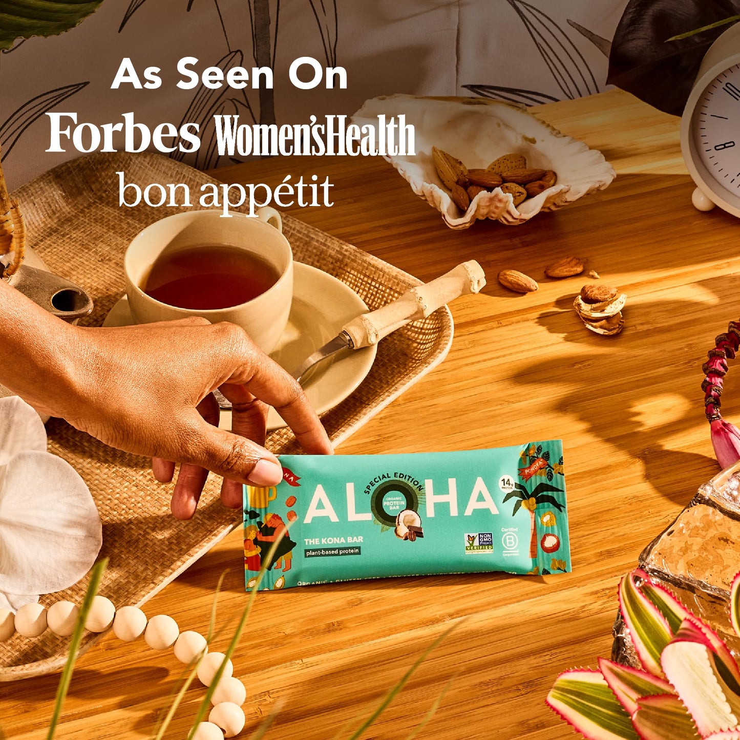 ALOHA Organic Plant Protein Bars 12pk