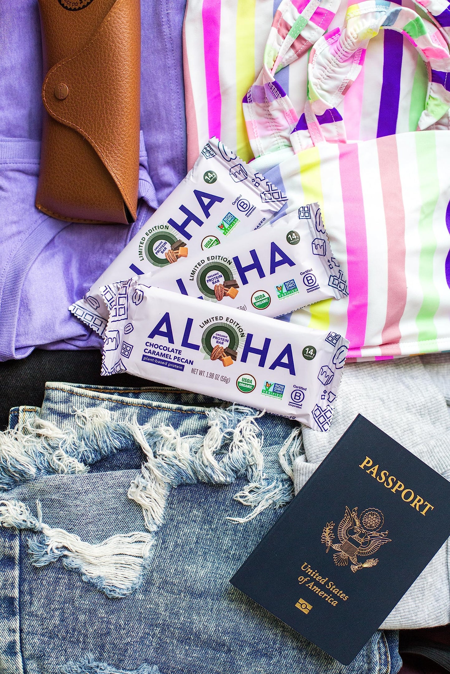 ALOHA Organic Plant Protein Bars 12pk